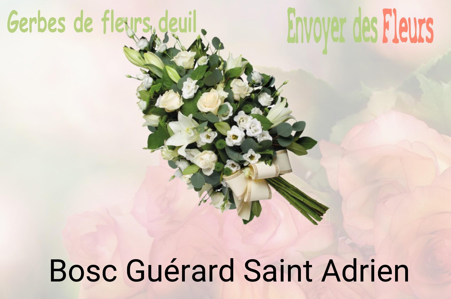 Gerbe de fleurs de deuil livrée à Bosc-Guérard-Saint-Adrien